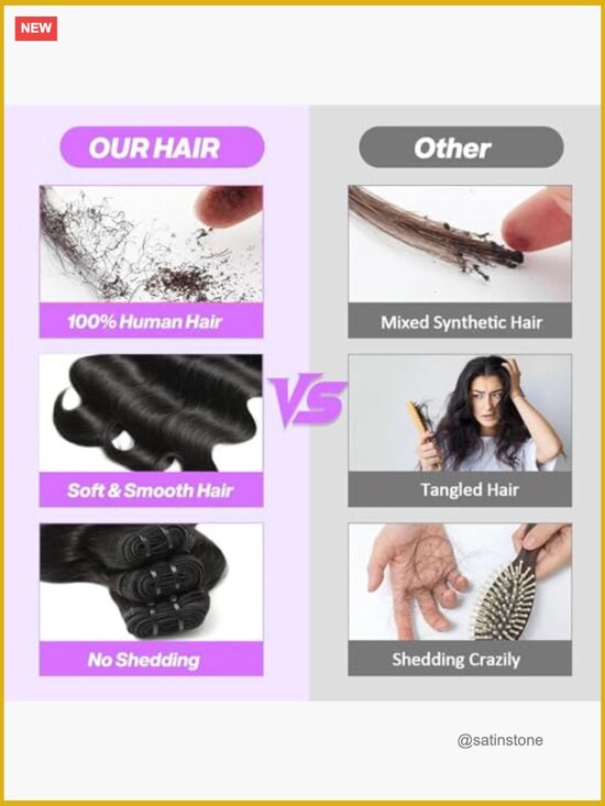 Body Wave Human Hair Bundles 14-20 Inch 4 Bundles Double Weft Quick Weave main image 5